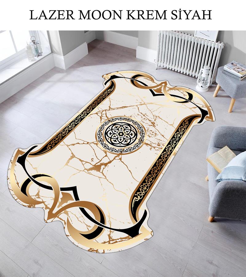 LAZER MOON KREM SİYAH